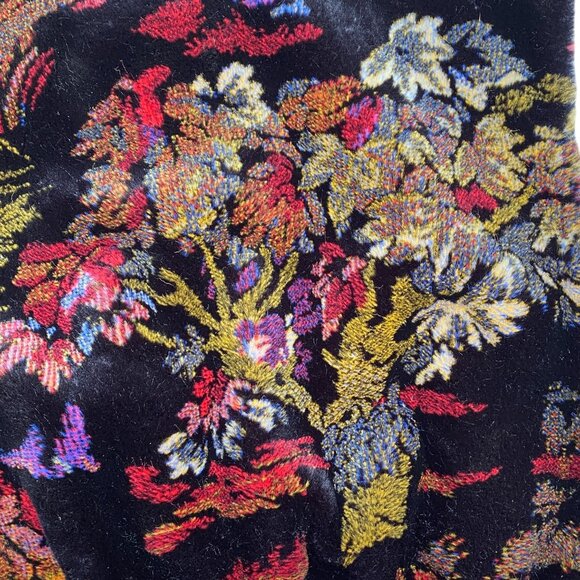 Vintage Fera Faux Fur Vest Whimsigoth Jewel Tone Artsy Ski-Aprés Fairy Grunge-12 - Picture 9 of 14